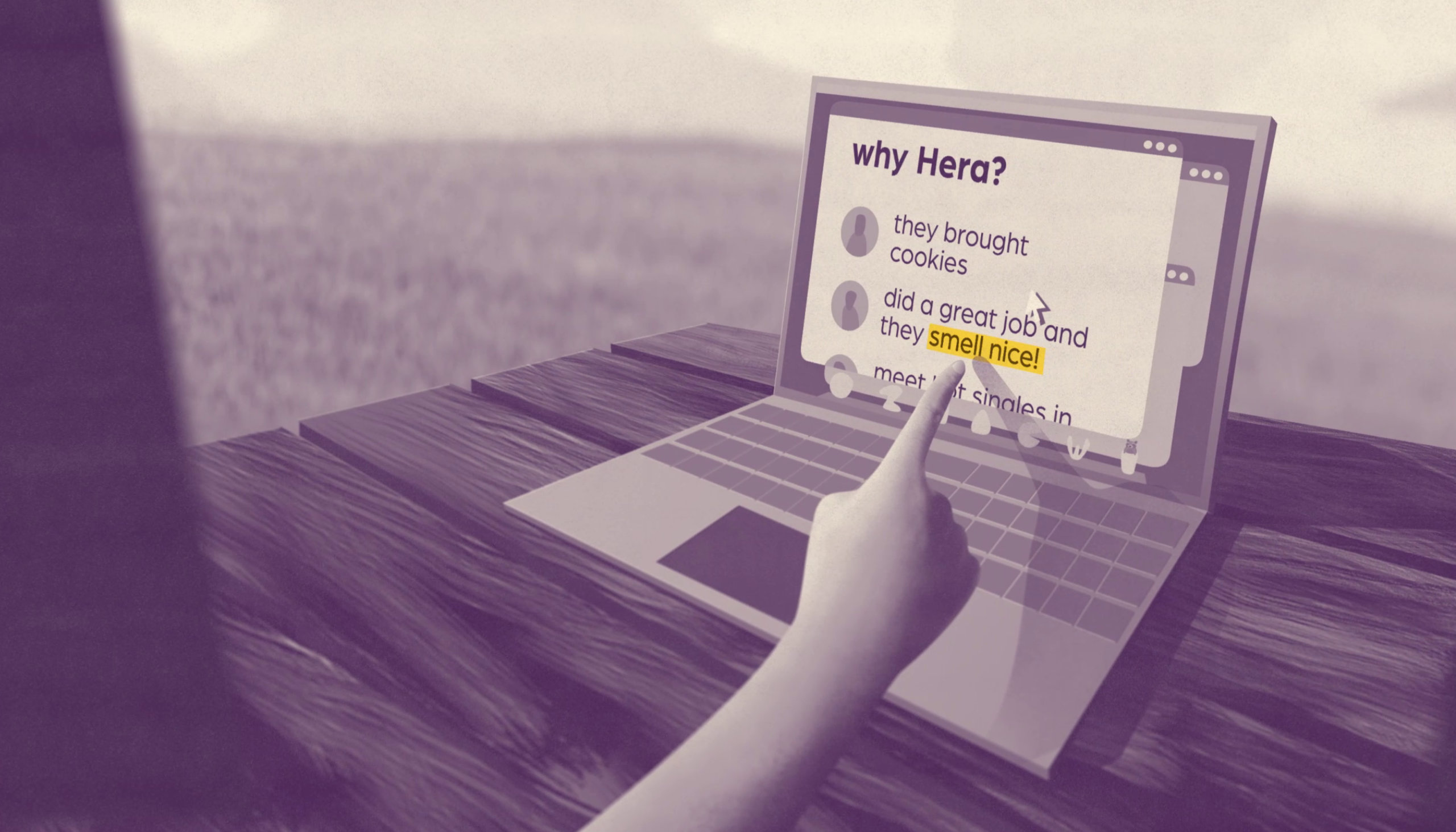 Hera Title animated illustrations