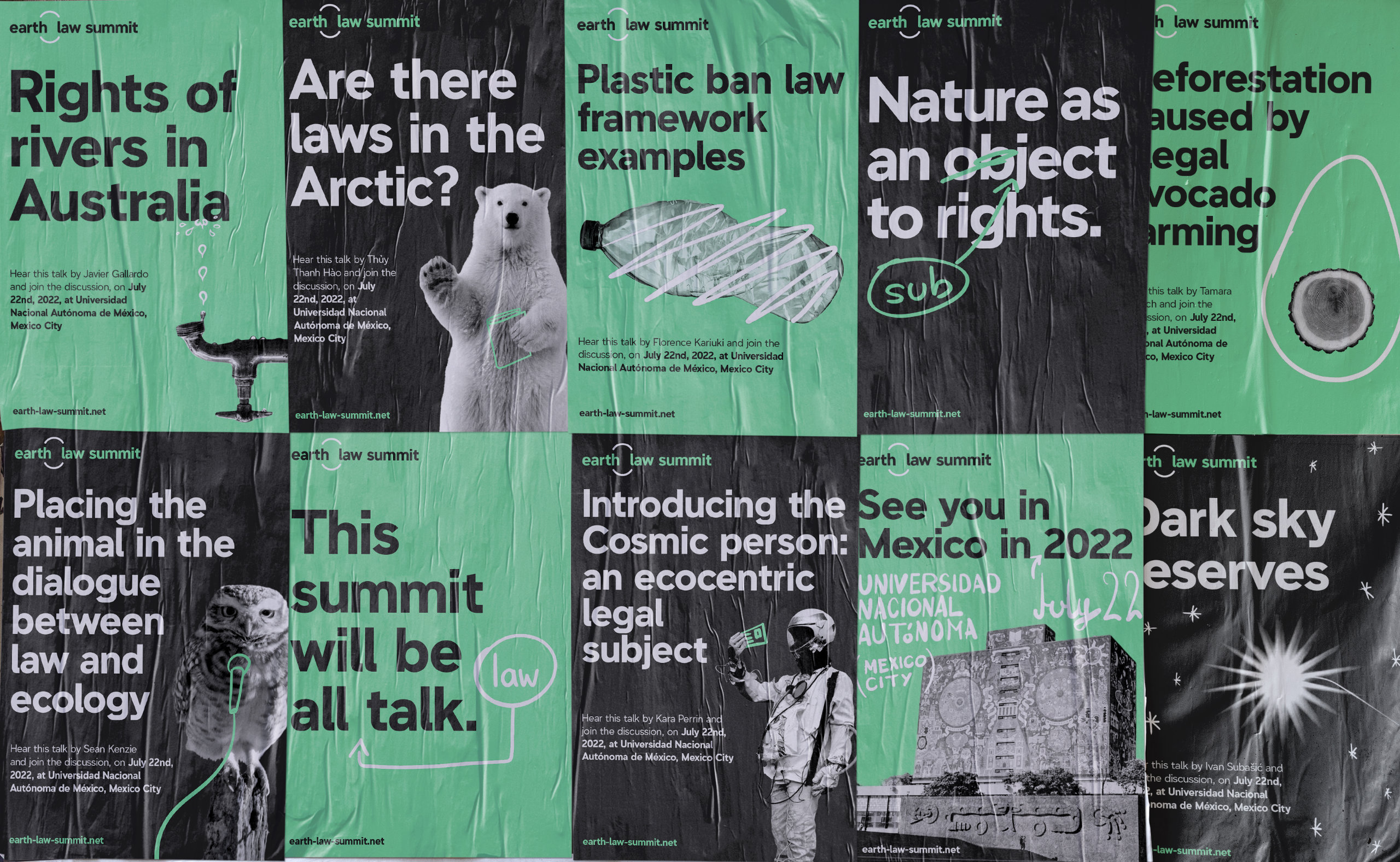 Earth Law Summit OOH talk topic application