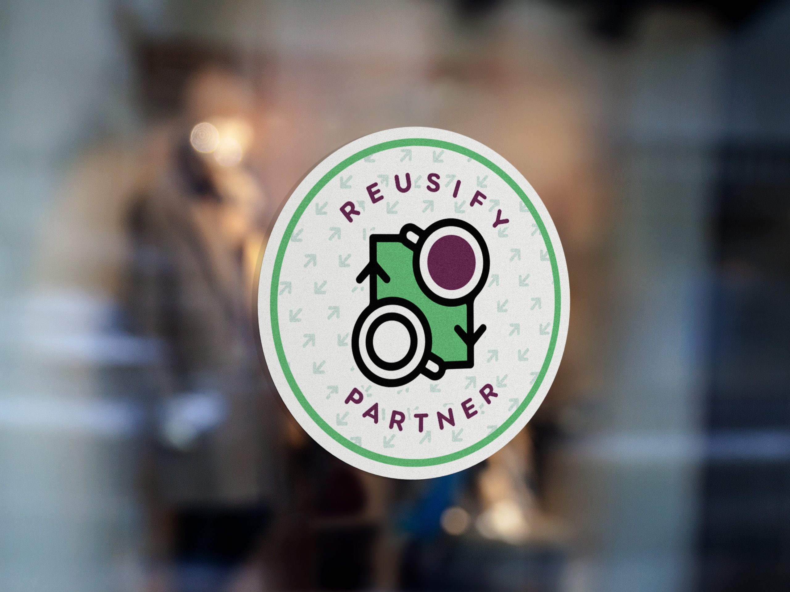 Reusify partner sticker