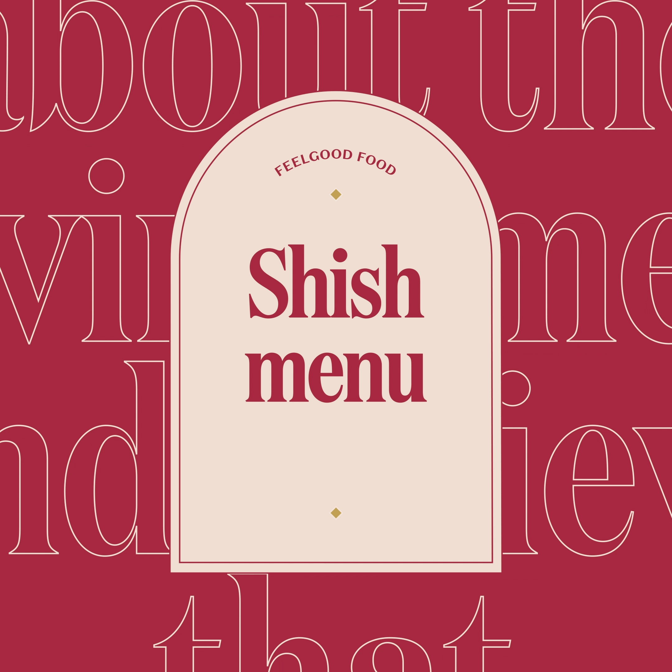 Ceru Feelgood food - menus beauty shot.